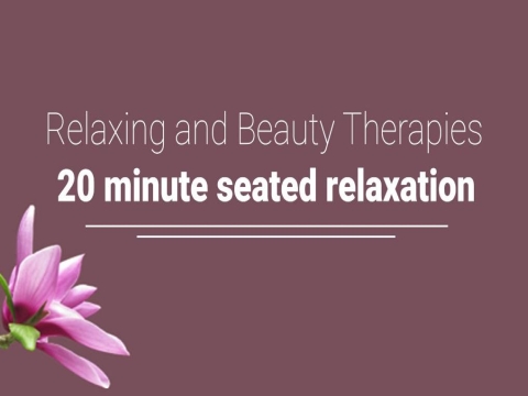 Image of "20 minute seated relaxation" card